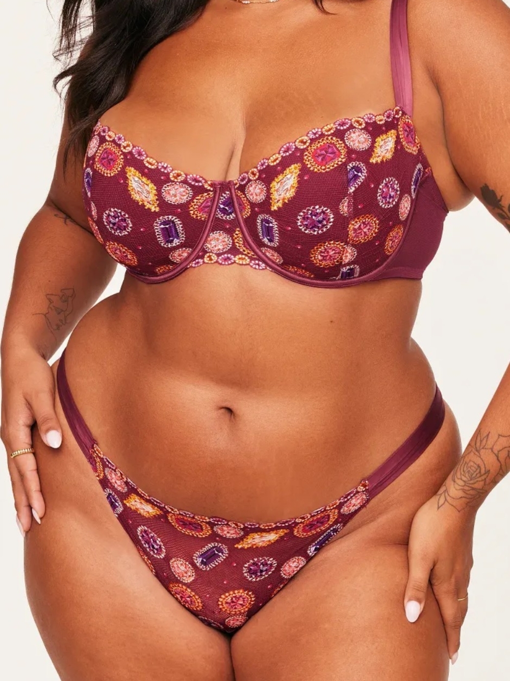ADORE ME Underwire Bra (38H) & Panty (1x) Set NWT